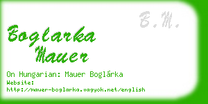 boglarka mauer business card
